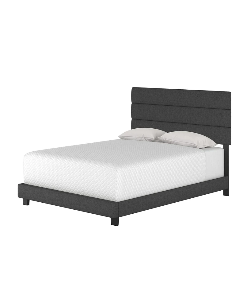Boyd Sleep Ravenna Upholstered Linen Adjustable Height Headboard Platform Bed Frame