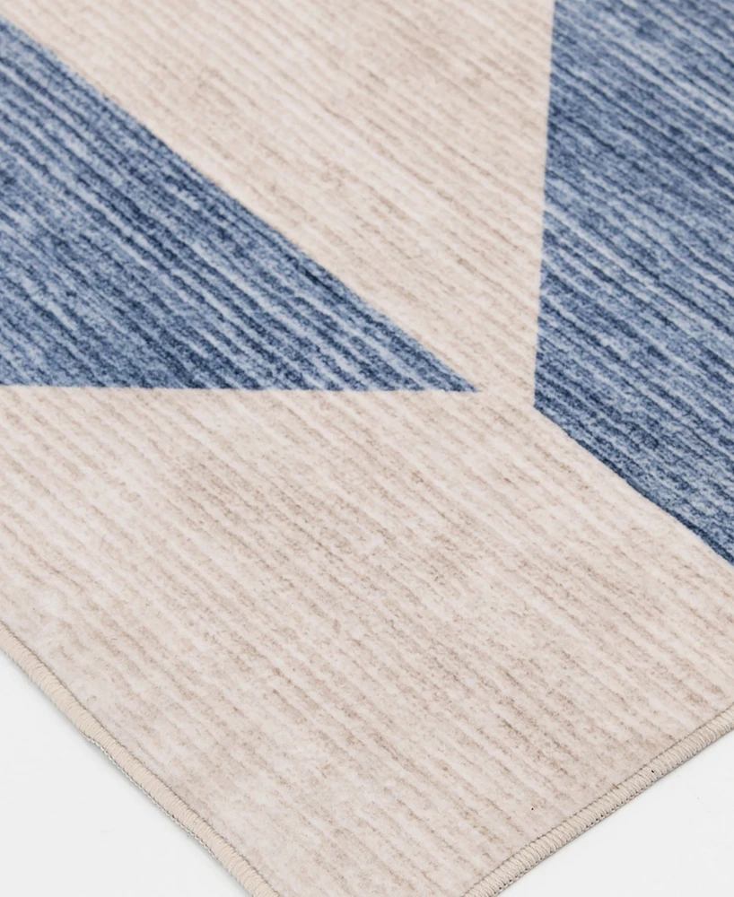 Mink Home Velvet Touch Washable Dev-001 7'6" x 9'6" Area Rug