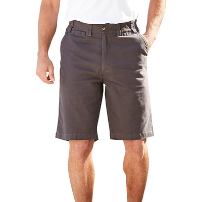 KingSize Big & Tall 10" Flex Full-Elastic Waist Chino Shorts