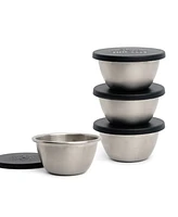 Rsvp International Endurance 4 Piece 3 ounce Condiment Cup and Lid Set