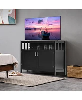 Kitchen Sideboard Buffet Server Cupboard Storage Cabinet with 2 Doors