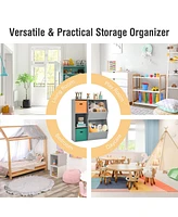 Kids Toy Storage Cubby Bin Floor Cabinet Shelf Organizer