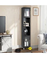 71'' Tall Tower Bathroom Storage Cabinet Organizer Display Shelves Bedroom