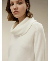 Cashmere Cowl Neck Sweater for Women
