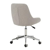 Modern Teddy Fleece Dining Chair with Chrome Legs