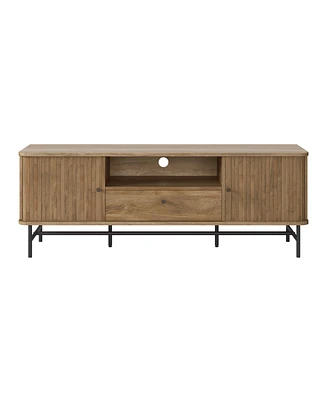 Amber & Emily Tv Stand with Sliding Doors for TVs up to 75"