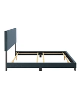 Amber & Emily Upholstered Modern King Bed