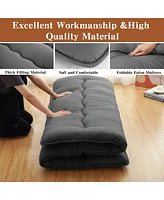 Caromio Full Size Futon Mattress Floor Mattress Pad Portable Dorm Sleeping Pad, 54"x 80"