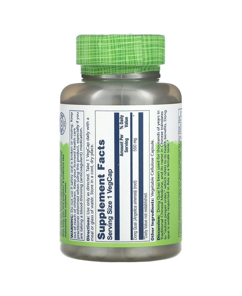 Solaray True Herbs Dong Quai 550 mg - 180 VegCaps