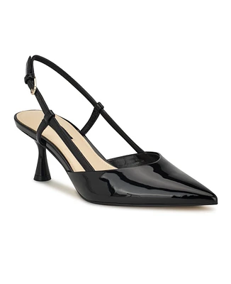 Nine West Women's Rhonda Kitten Heel Slingback Pumps