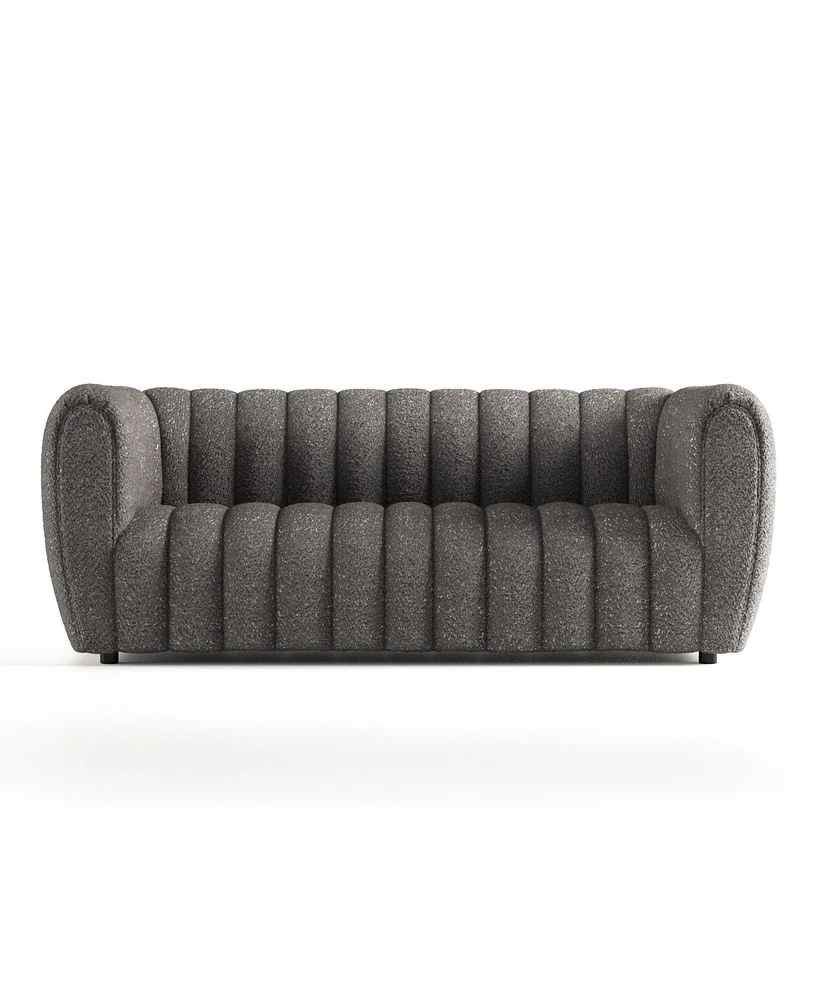 Lysander 82" Boucle Fabric Boho Sofa