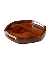 Nambe Rivet Handled Tray