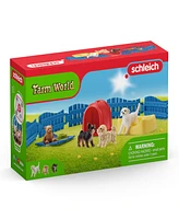 Schleich Farm World Puppy Pen Animal Playset