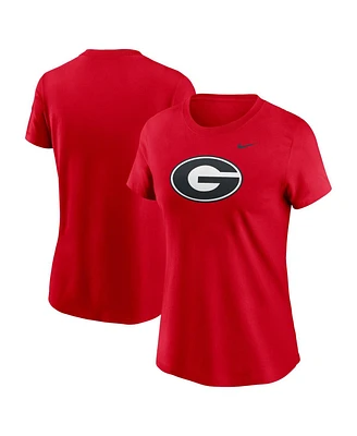 Nike Women's Red Georgia Bulldogs Primetime Evergreen Logo T-Shirt