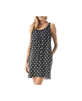 Beach House Style Polka Dot Print Colette Adjustable Tank Dress