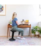 ECR4Kids Sitwell Wobble Stool with Cushion, Adjustable Height