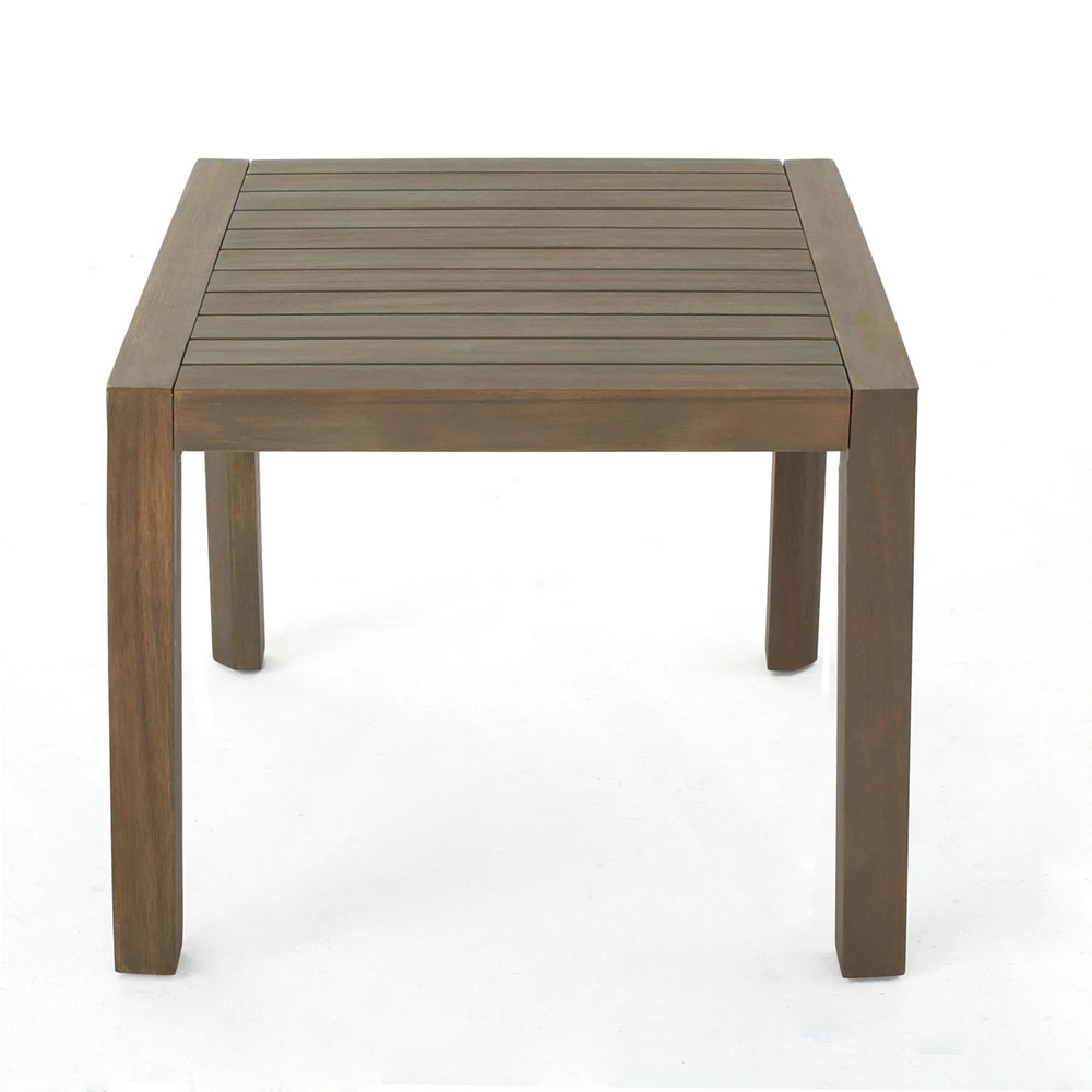 Modern Acacia Wood Adirondack Chair with Water-Resistant Cushions