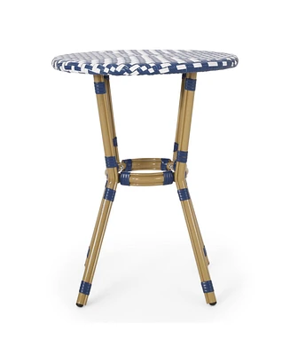 Parisian Bistro Table Vibrant Elegance for Outdoor Oasis