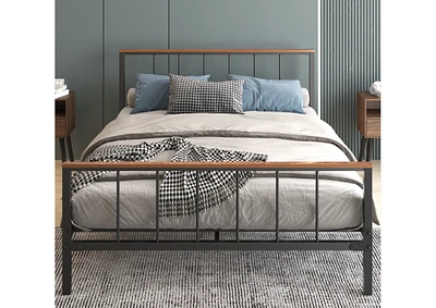 Metal Platform Bed Frame-No Box Spring Needed