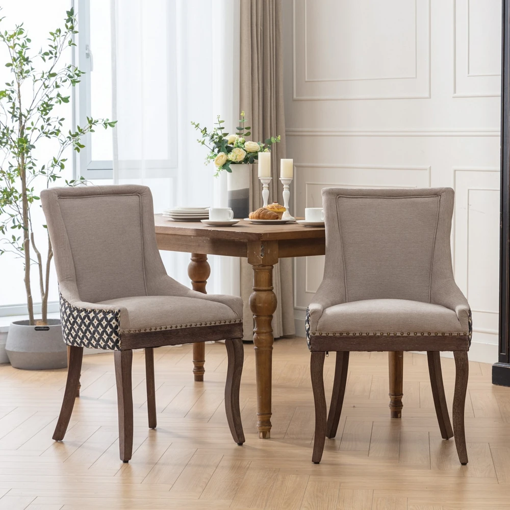Mid-Century Modern Dining Chair with Hand-Crafted Slot Seam Backrest