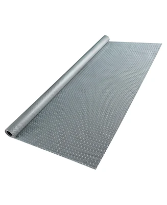 Garage Floor Mat Roll Diamond Car Parking Protect Cover Trailer Pvc 19.5x6.5 Ft