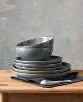 Denby Studio Grey 4 Piece Medium Coupe Plate Set