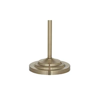 Montebello Traditional Adjustable Swing Arm Floor Lamp Standing 60" Tall Antique Brass Metal Column Golden Tan Bell Shade for Living Room Reading