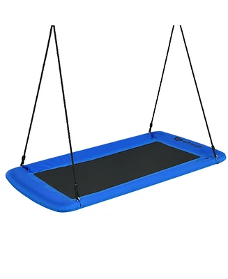 Slickblue Toddler Outdoor Platform Tree Swing with Heavy-Duty Straps and Comfortable Seat
