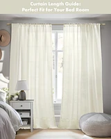Croscill Classics Cornelli Embroidery Semi-Sheer Single Curtain Panel, 52"W x 96"L