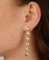 Ettika Polished Pebble Linear Dangle Earrings