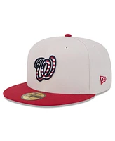New Era Men's Red Washington Nationals 2024 Fourth of July 59FIFTY Fitted Hat
