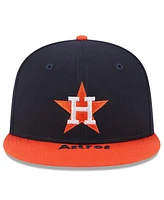 New Era Men's Navy/Orange Houston Astros On Deck 59FIFTY Fitted Hat