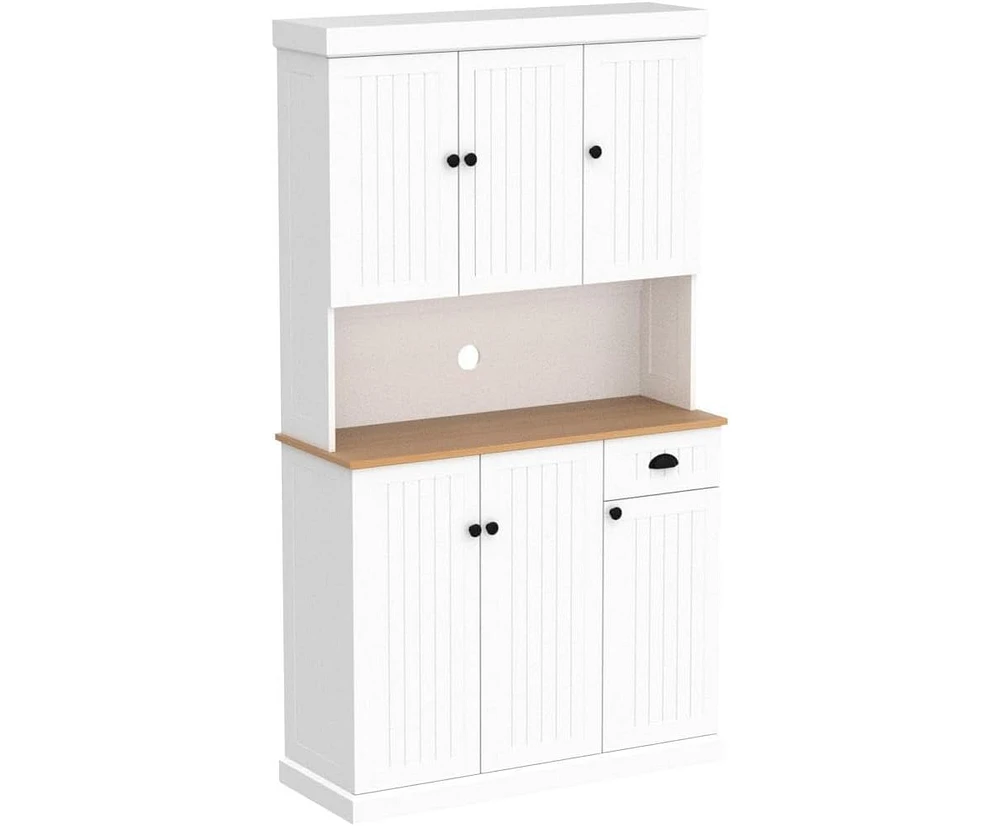 E1 Mdf Kitchen Buffet Cabinet with Adjustable Shelves and Uv Painting