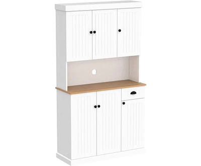 E1 Mdf Kitchen Buffet Cabinet with Adjustable Shelves and Uv Painting