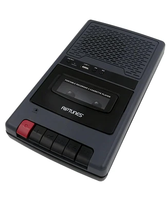 Riptunes Cassette Player and Recorder, Usb Playback, Converts to