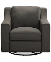 Closeout! Kovner Leather Glider & Swivel Arm Chair, Created for Macy's