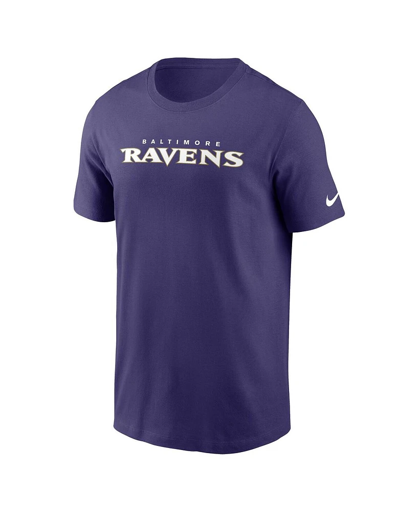 Nike Men's Baltimore Ravens Primetime Wordmark Essential T-Shirt