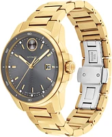 Movado Men's Bold Verso Swiss Automatic Ionic Plated Gold Steel 43MM Watch
