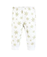 Hudson Baby Boys Cotton Pants 4pk, Modern Elephant, 6-9 Months