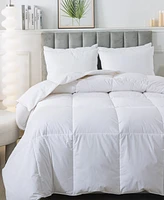Royal Velvet Light Weight White Goose Nano Down and Feather Blend Comforter, Queen