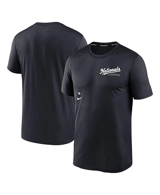 Nike Men's Navy Washington Nationals Authentic Collection Early Work Tri-Blend Performance T-Shirt