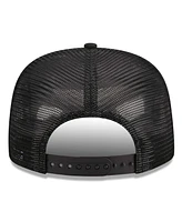 New Era Men's Black Toronto Blue Jays Street Team A-Frame Trucker 9FIFTY Snapback Hat