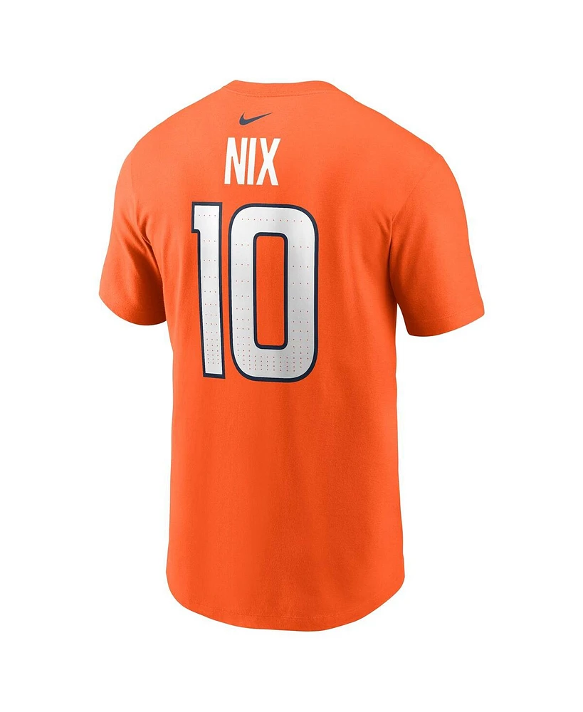 Nike Big Boys and Girls Bo Nix Orange Denver Broncos 2024 Nfl Draft Name Number T-Shirt