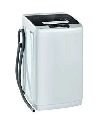 Gymax Full-Automatic Washing Machine Portable Compact Laundry Washer Spin 8.8 lbs