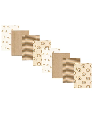 Hudson Baby Unisex Soft Flannel Cotton Blend Burp Cloths Bundle