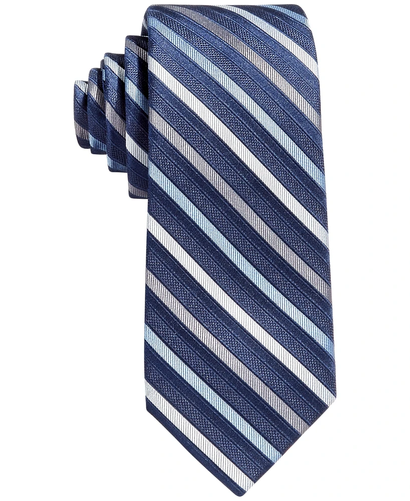 Calvin Klein Big Boys Gemstone Striped Zipper Necktie