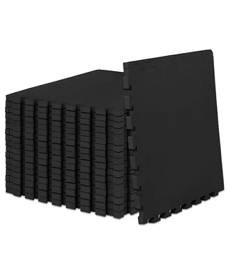 Exercise Puzzle Mat 1-in, 72 Sq Ft - 18 Tiles