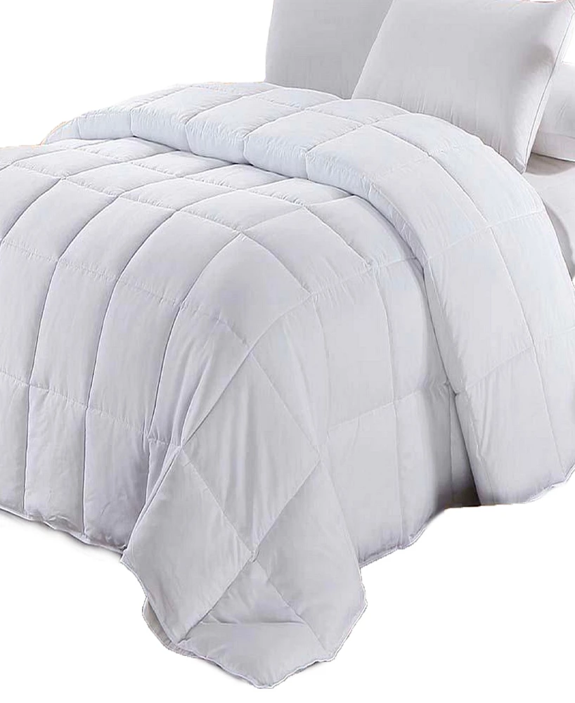 Egyptian Linens Goose Down Feather Comforter All Season 300TC Cotton, Twin/Twin Xl