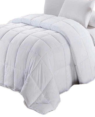 Egyptian Linens Goose Down Feather Comforter All Season 300TC Cotton, Twin/Twin Xl
