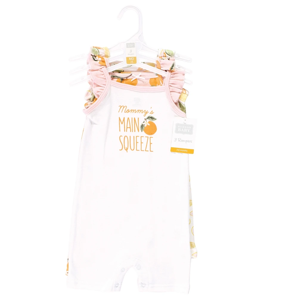 Hudson Baby Girls Cotton Bodysuits and Rompers